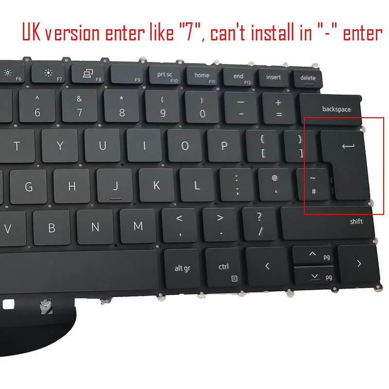 Nowy US UK dla DELL Precision 5550 5560 5750 5760 klawiatura podświetlana klawiatura laptopa