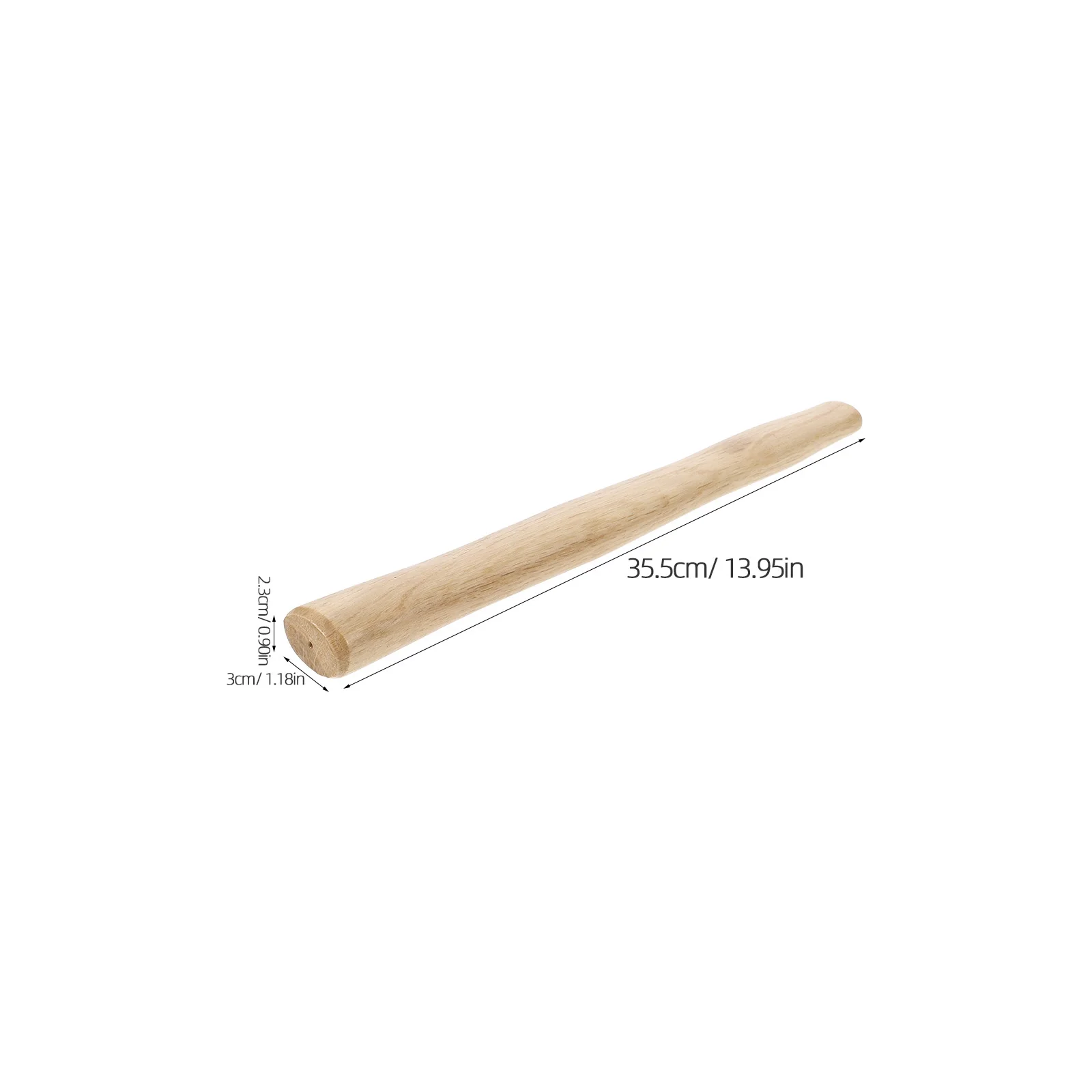 

2Pcs Multiuse Wooden Hammer Handle Replacement Durable Simple Appearance Compatible Market Hammers Hammer Handle