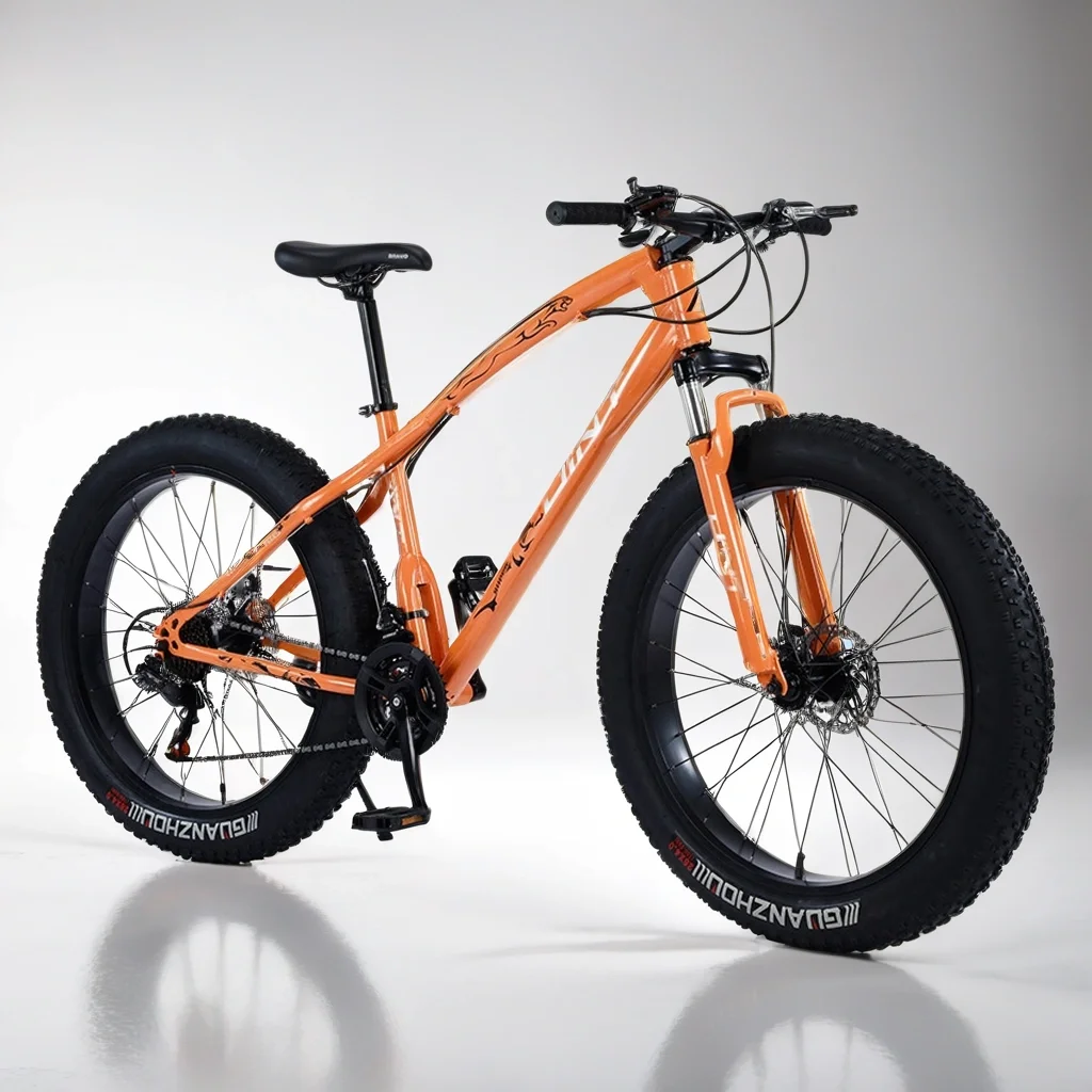 26 inch Fatbike 4.0 fat tires Mountain Bike Beach and Snow Big Tire Bicycle 24/27 Speed Cross Country bicicleta Disc Brake MTB