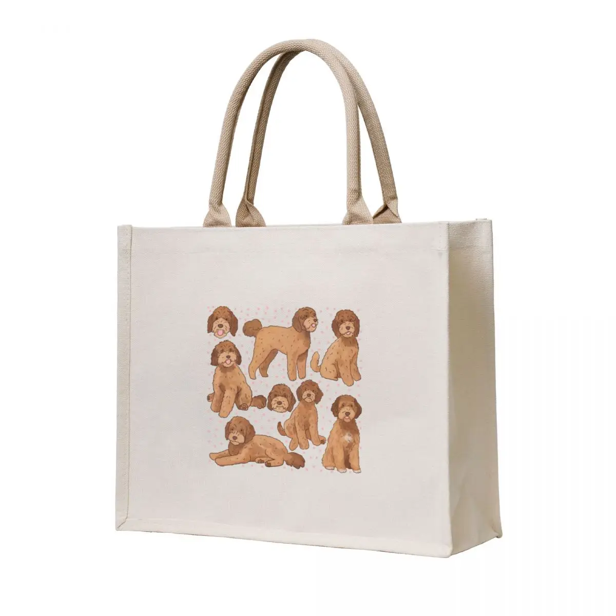 

Labradoodle cute illustration Tote Bag custom fabric bag Reusable bags Canvas bag tote canvas