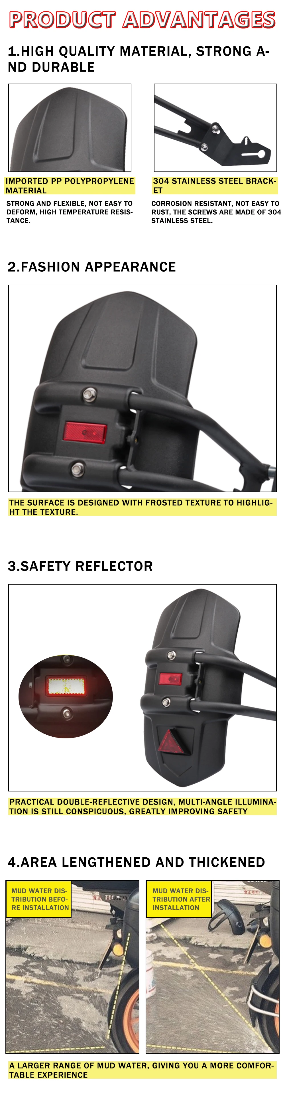 Für RoyalEnfield Royal Enfield Hunter 350 Motorrad-Zubehör Hinterer Kotflügel Schmutzfänger Spritzschutz für das Hinterrad – Detail 9