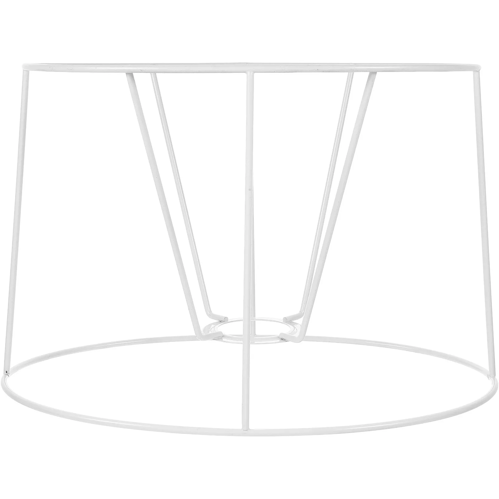 European Style Oval Lampshade Frame Metal Wire Bulb Guard Cage E27 DIY Lamp Shade Farmhouse Ceiling Light Frame Adjustable Angle