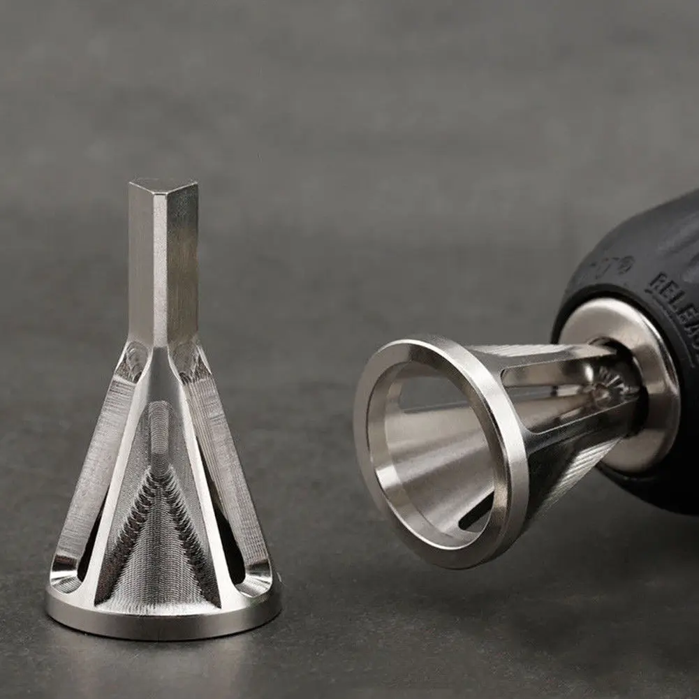 

Сверло для удаления заусенцев, сверло для резки, внешняя фаска, нержавеющая сталь, серебро, 1 шт., высокопрочный инструмент для удаления заусенцев, прочный