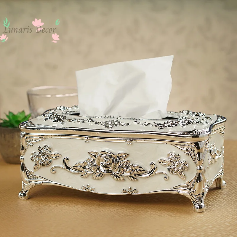 tissue box European home furnishing, living room KTV bar simple, creative home storage paper draw