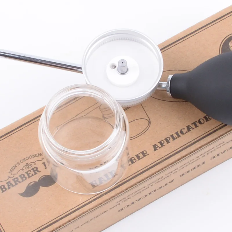 

Refillable Barber Hair Fiber Powder Spray Bottle Hair Building Fiber Applicator Talc Powder Blower Puffer Tool Salon Accessories