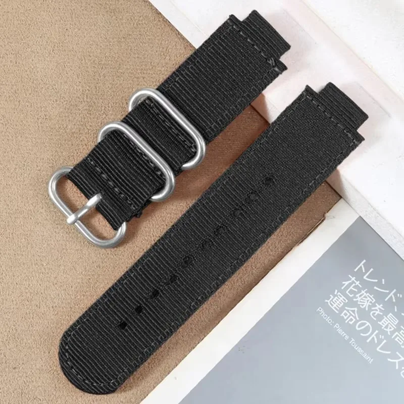 

Waterproof Canvas Watch Band For Timex T2n720 T2n721 Tw2r55500 24*16Mm Army Green Brown Men's Watch Band Bracelet Sport Canvas