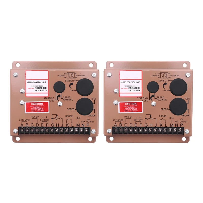 2X Electronic Engine Speed Controller, ESD5500E Governor Generator Controller Panel