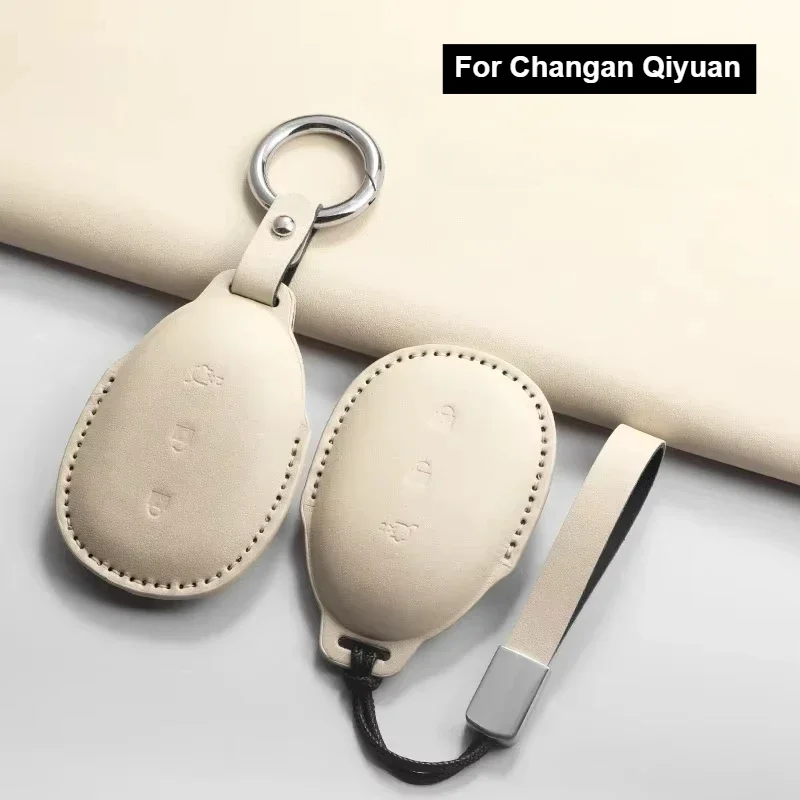 

Car Key Case Cover Shell Fob for Changan Qiyuan A05 A07 Q05 E07 A06 C798 PU Car Remote Key Auto Protection Accessories