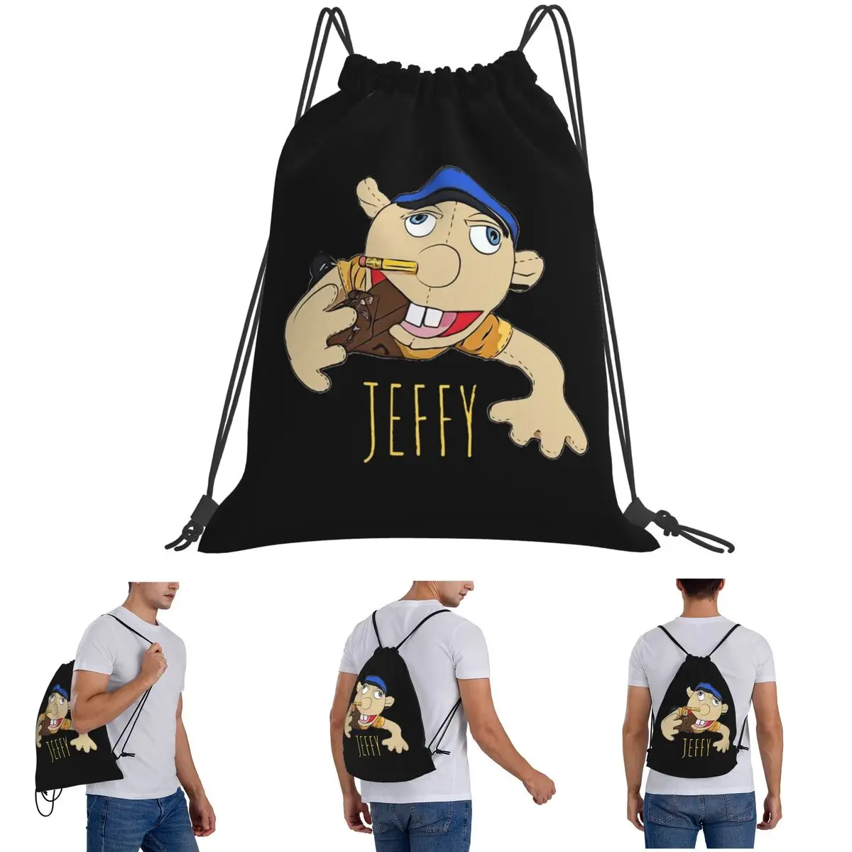 

Джеффи Кукольный горячий продавать! Рюкзаки Многофункциональные сумки на шнурке Сумка для обуви Сумки для книг для студентов-путешествий