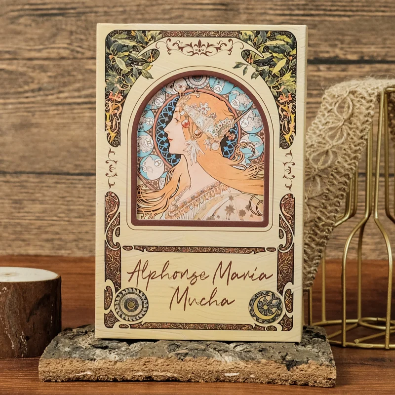 High-value Muxia Art Retro Notebook, Literary Illustration Hard Shell Hand Account, Literary Collection Hardcover Diary Gift