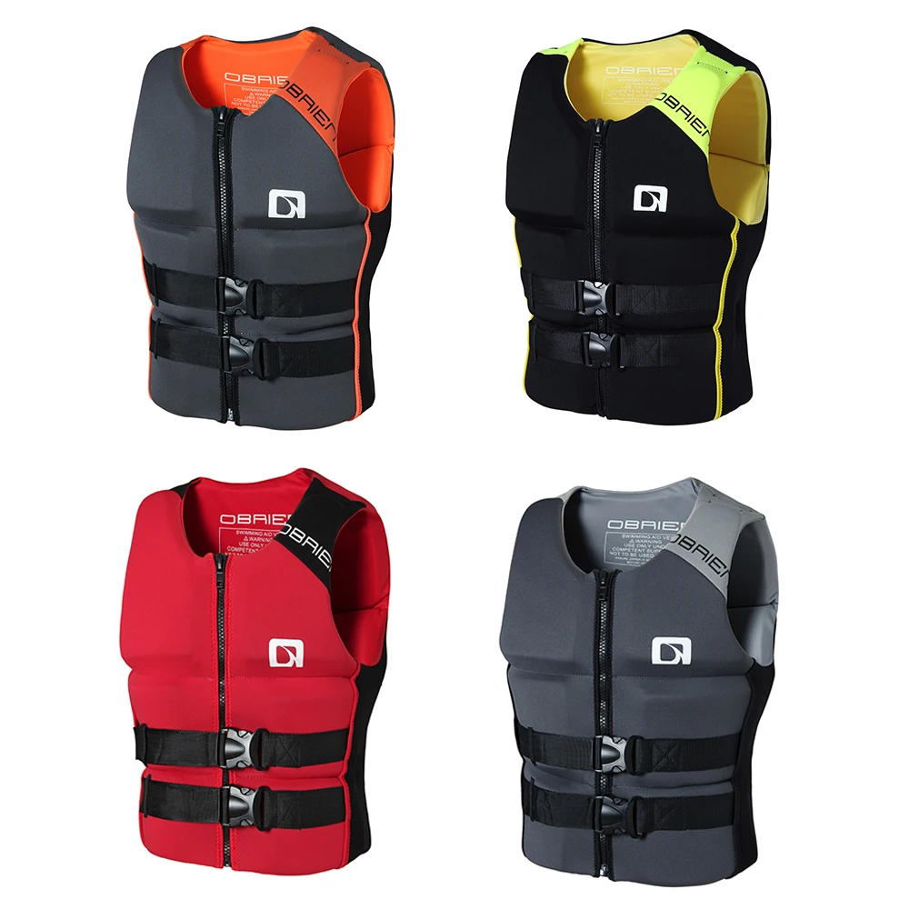 Fashion Adult Neoprene Life Jacket Men's Women's Water Sports Big Buoyancy Swim Surfing Rafting Motorboat Fishing Life Vest