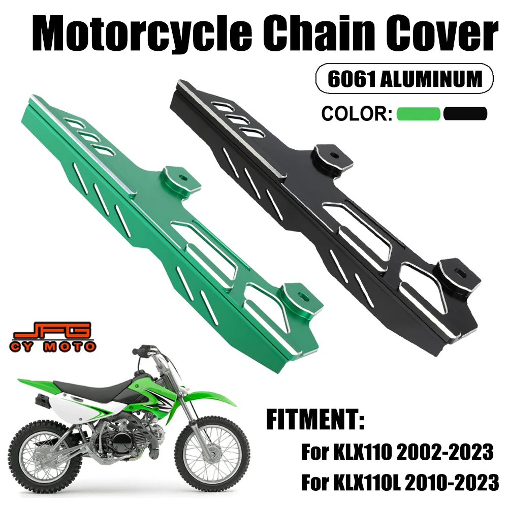 Chain Guard Cover Protection For KAWASAKI KLX110 2002-2023 KLX 110 KLX110L 2010-2023 110L Motorcycle Aluminum