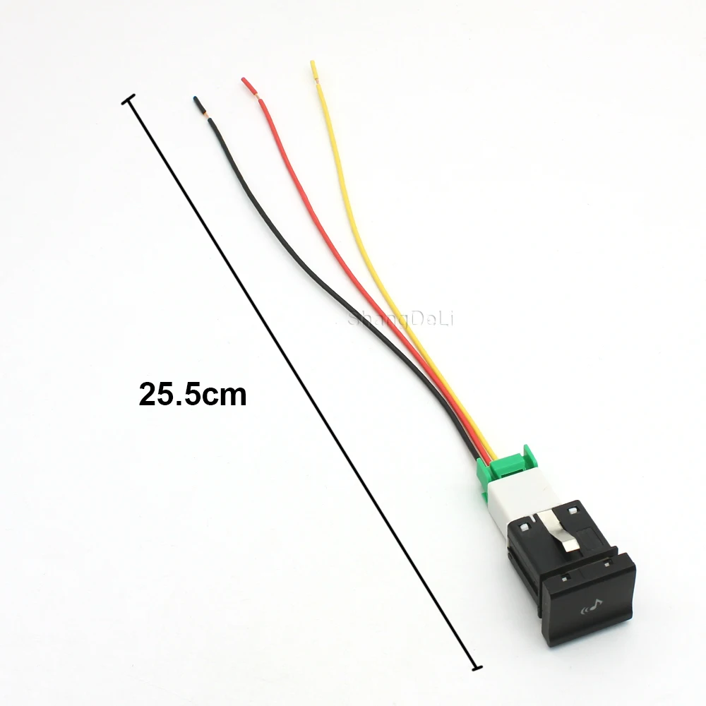 1PC Auto Accessories Car Red LED Light Music Switch Batterty Power Supply Button Switch for vw polo 6c 2014 2015 2016