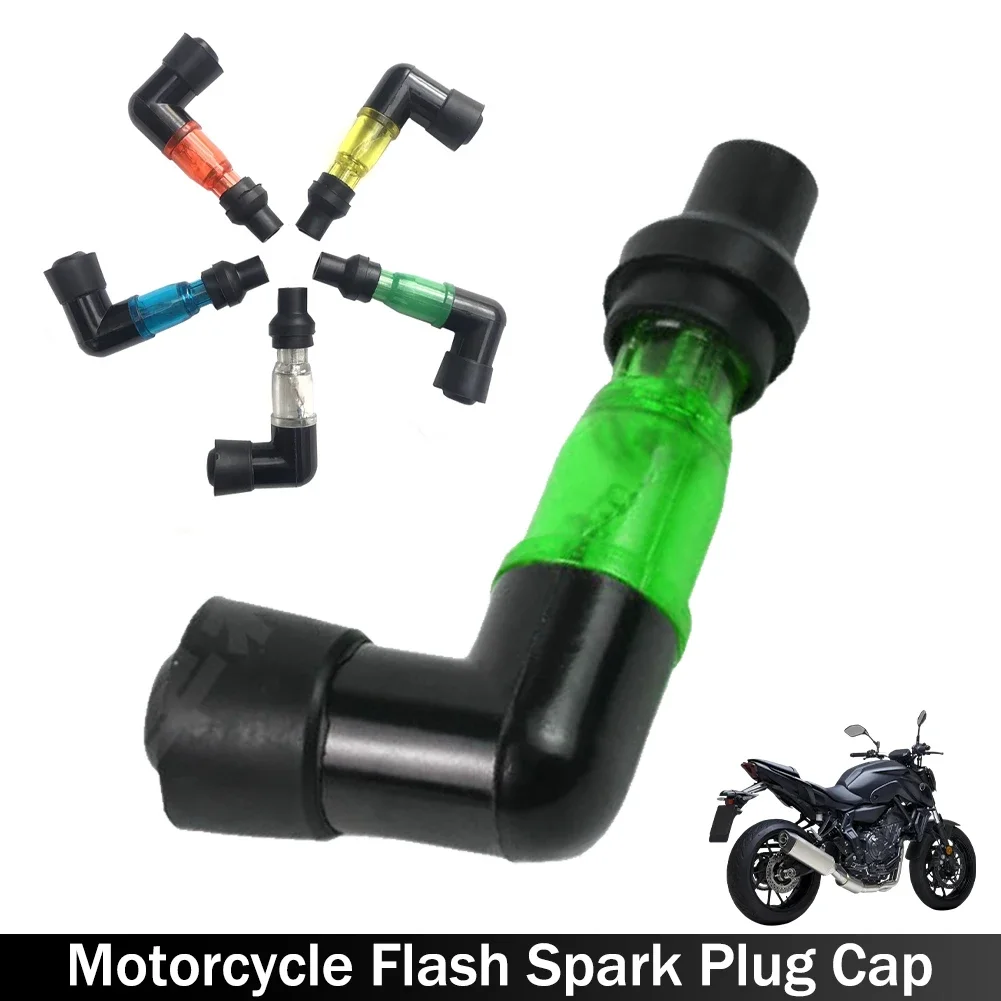 90 Degree Motorcycle Flash Spark Plug Cap Universall Motorcycle Ignition Spark Plug Cap Flashing Spark Plug Cap For Moto