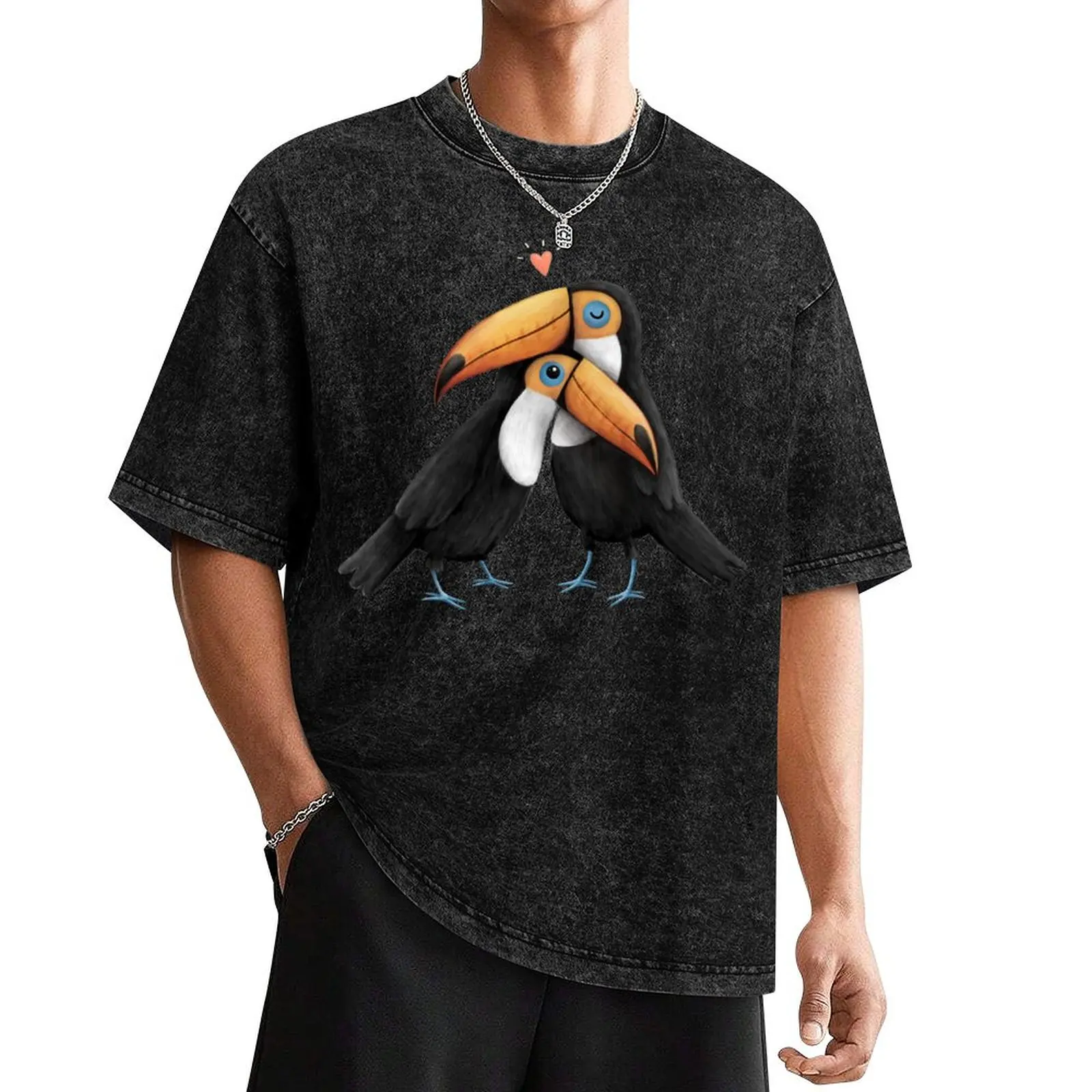 

Toucan Love T-Shirt man t shirt vintage anime shirt men tshirt