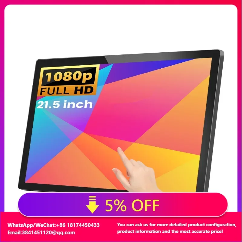 

21 Inch Touch Screen Display Touch Screen Panel USB RS232 LCD Board Gaming Pot O Gold Touch Screen 1080P HD