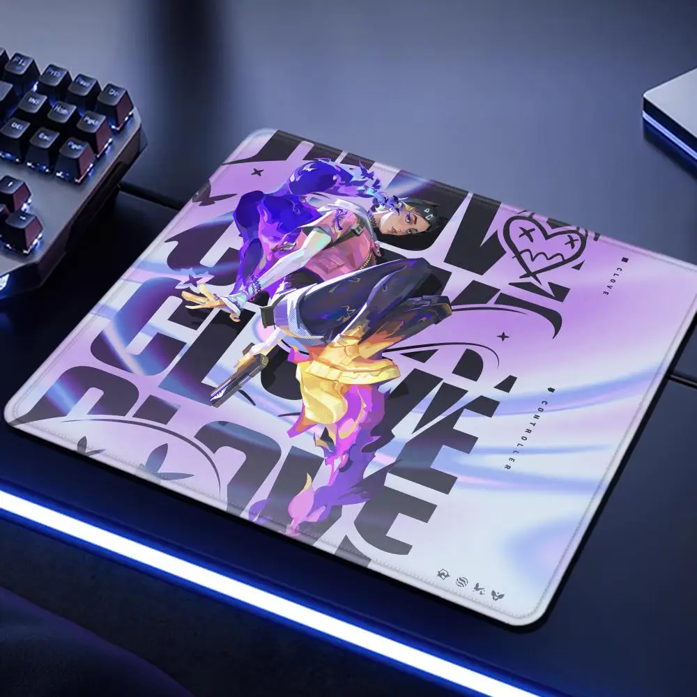 Hot Games Valorants Clove Mousepad XS HD Printing Computer Small Size Locking Edge Non-slip Table Pad 40x45cm Keyboard PC Carpet
