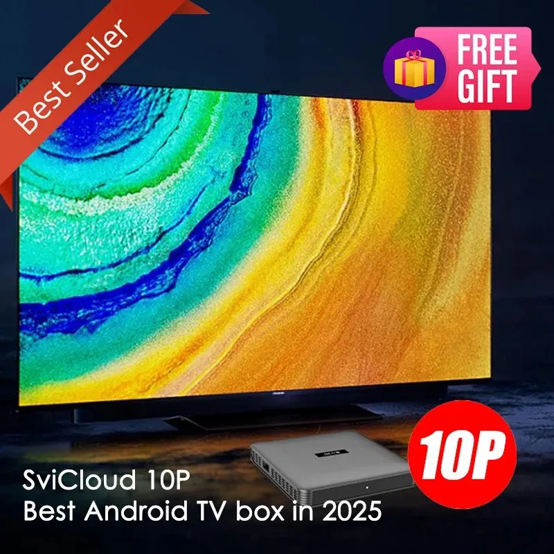 [Genuíno] NOVA CHEGADA SviCloud 10P tv box 2025 Android 12 atualização de 9P quente no Reino Unido Japão Singapura Coréia EUA Canadá frança NZ