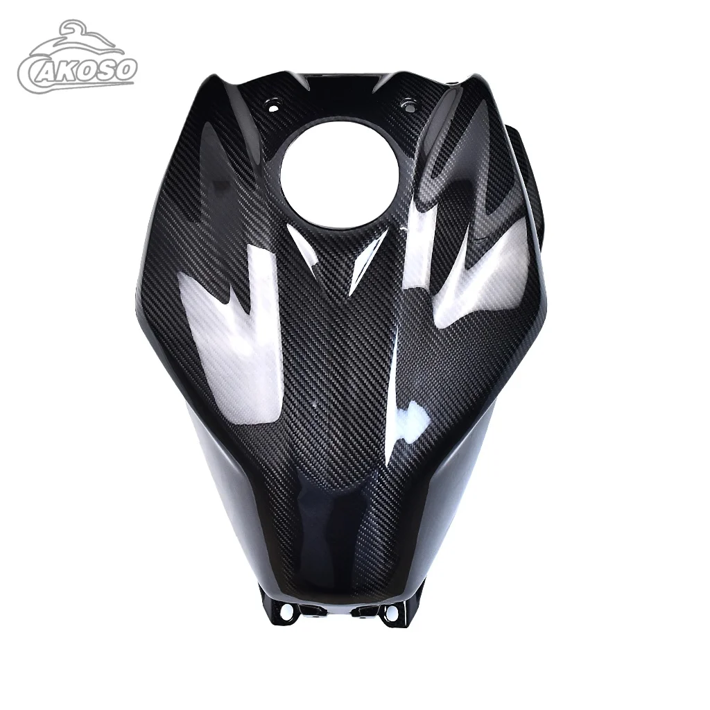 For YAMAHA MT07 2018 2019 2020 100% carbon fiber motorcycle shell accessories Fuel tank cover 3K Twill weave glossy