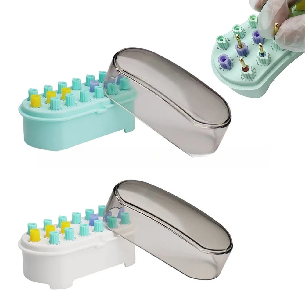3Box Dental Autoclavable Disinfection Record Times Endo Files Holder Box 18 Holes Sterilizing Rack Dentist tool