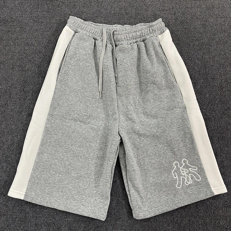 Летние повседневные свободные удобные шорты с вышивкой из мультяшного персонажа для мужчин, красивый пятиконечный склад