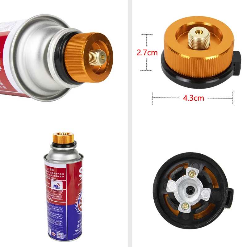 Camping Stove Gas Adapter Outdoor Split Stove Converter Butane Gas Extension Tube Gas Tank Adaptor Camping Equipment Accessories