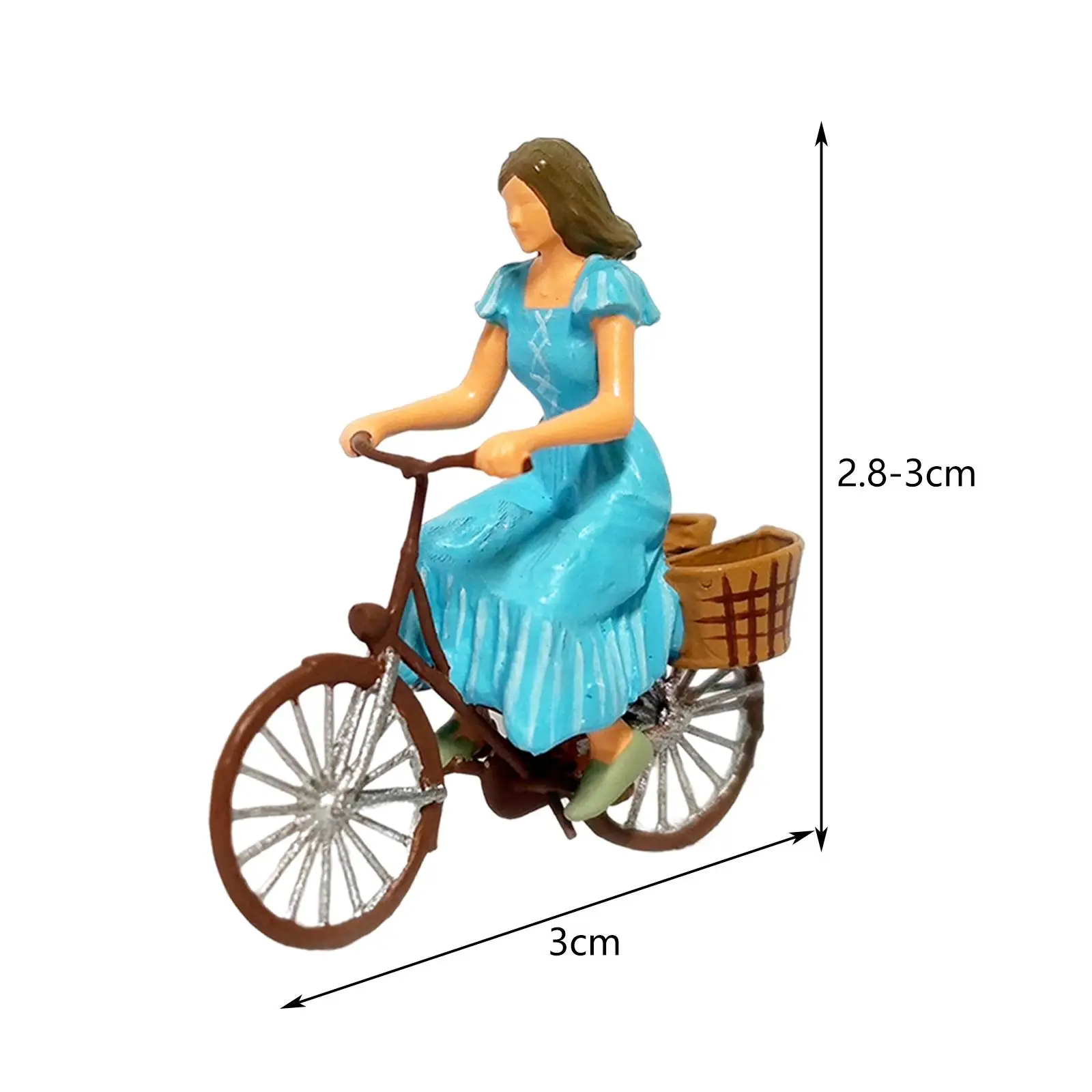 Żywica w skali 1:64 malowane figurki ludzi scena uliczna DIY Model małe ludzie