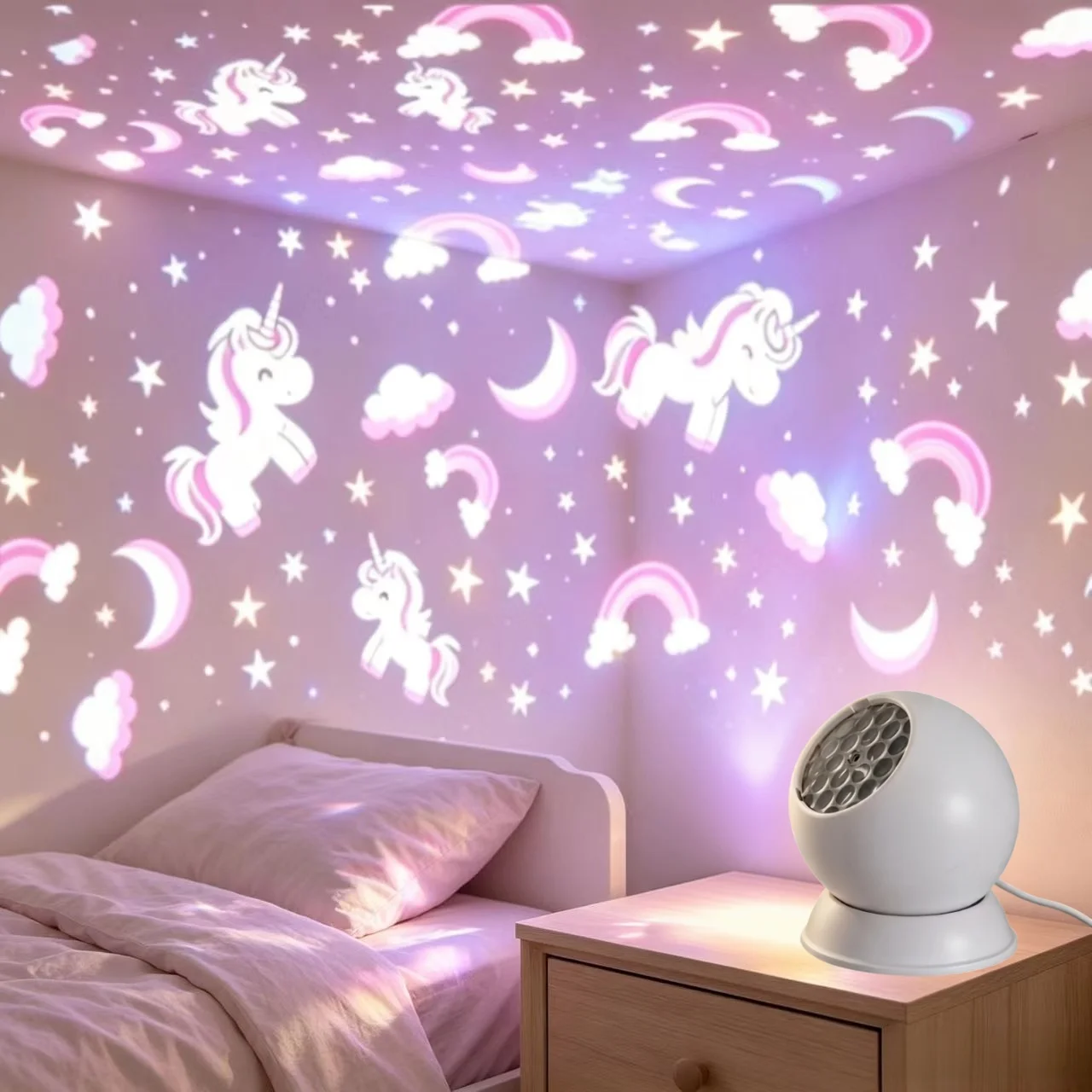 LED Projector Night Light Dinosaur Ocean Animal Star Moon Ambient Projection Lamp for Kids Home Bedroom Christmas Decoration