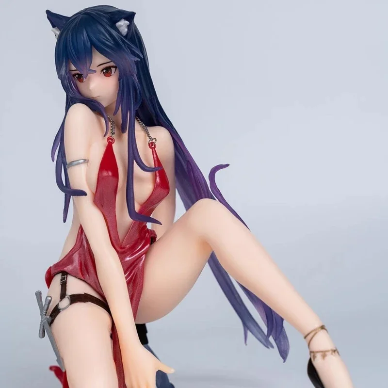 Figura de Ação Arknights Texas, Boneca Sexy Bonito, Modelo de Personagens Anime, Coleção Enfeites de Chassi, Desktop Display, Brinquedos Presente, 17cm