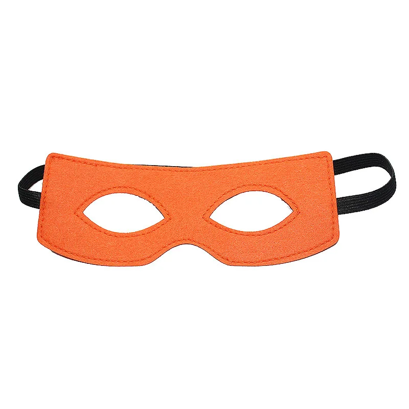 Veelkleurige vilten maskers Oogmaskers Halfmasker Cosplay rekwisieten met elastisch lint voor Halloween Masquerade Party