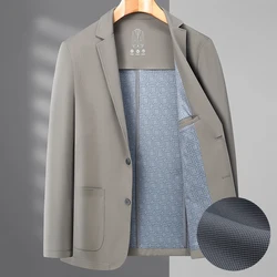 Traje de moda de alta calidad para hombres, Chaqueta de traje informal de Color sólido para jóvenes del Oeste, Blazers regulares, Primavera