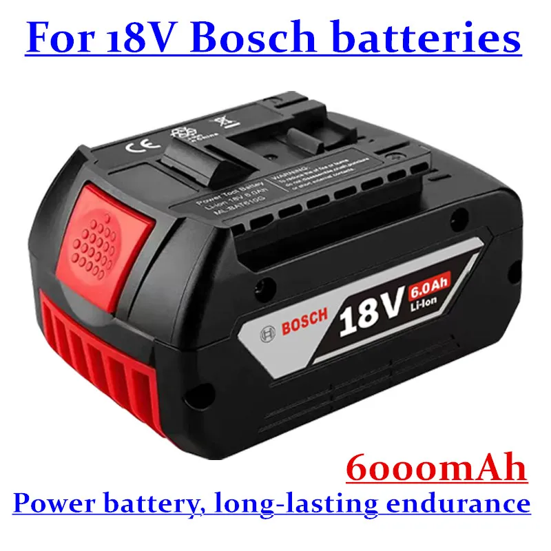 ของแท้ 100% เหมาะสําหรับ 18V Bosch 6.0Ah พลังงานแบตเตอรี่ GBA GBH GSR GSB BAT618 BAT609 BAT620 แบตเตอรี่สํารอง