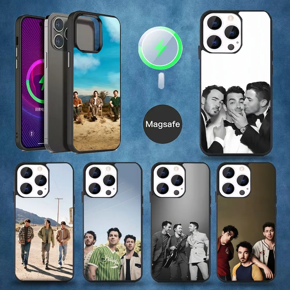 

J-Jonas B-Brothers Band Phone Case For iPhone 16,15,14,13,12,11,Pro,Max,Plus,Mini,Magsafe,Magnetic Wireless Charging Case