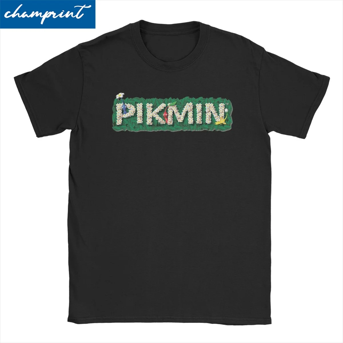 Pikmin Logo T-Shirts for Men Women Awesome Pure Cotton Tee Shirt Round Neck Short Sleeve T Shirt Adult Tops