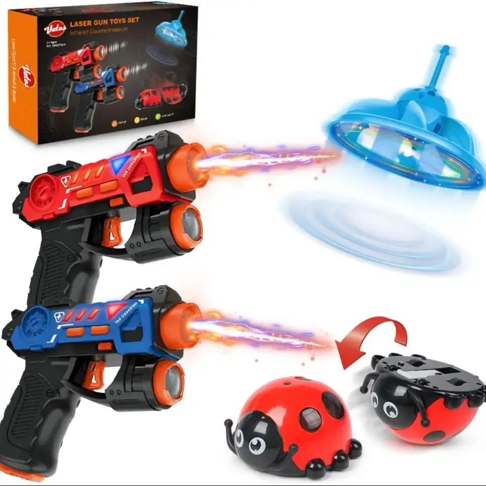 VATOS Infrared Laser Tag Gun for 2 Player Kids Boys Indoor Outdoor Ladybug Shooting Game Christmas Gift