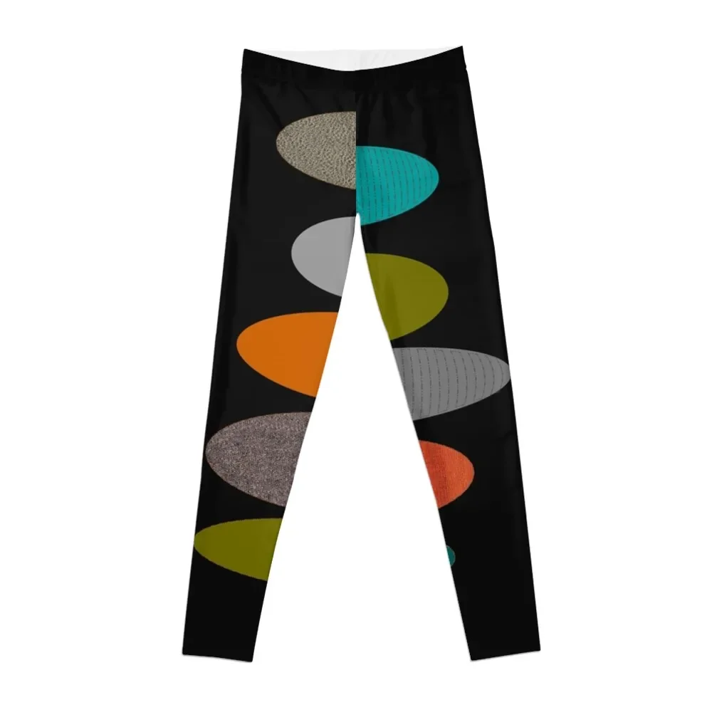 

Mid-Century Modern Ovals Leggings Clothing fitness push up legging for fitness Womens Leggings