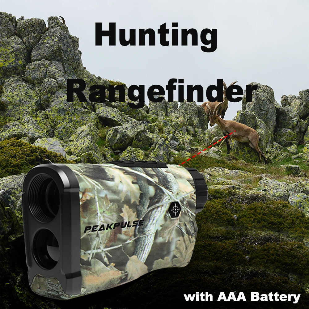 

PEAKPULSE 650Yard/1300 Yards Range Finder for Hunting High Precision 6X Rangefinder Height Angle Horizontal Distance Meter