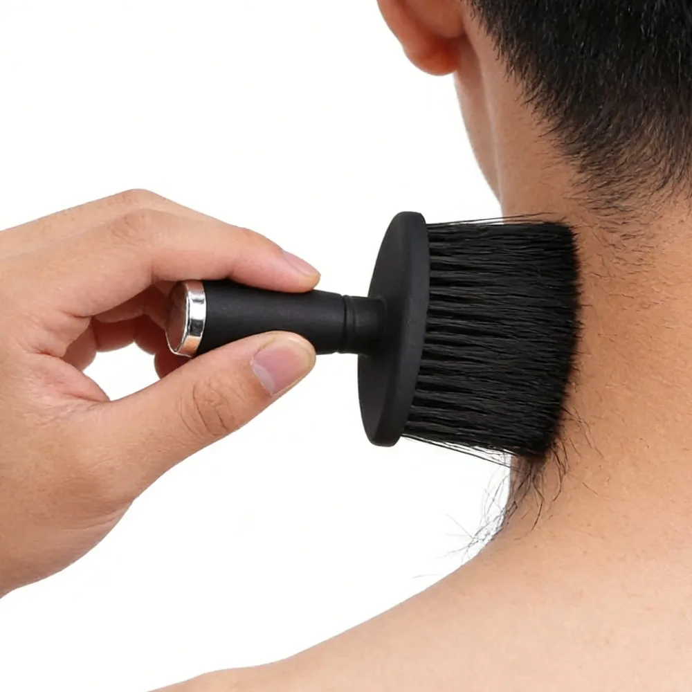 

Barber Hair Clean Brush, Professional Soft Neck Duster Brush, Beard Face Cleaning Brush for Hairdressing Styling Tools