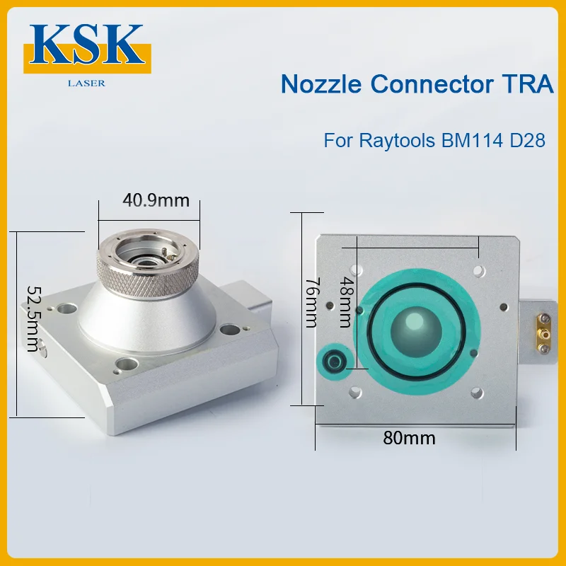 Raytools BM114 Nozzle Connector TRA Fiber Metal Cutting Machine Part For Raytools BM114 Fiber Laser Cutting Head
