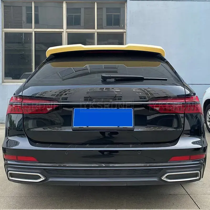 For NEW Audi A6 Avant C8 2019-2022 A6 Allroad Spoiler ABS Car Trunk Lip Wings Tail Spoiler A6 Accessories Dedicated Decoration