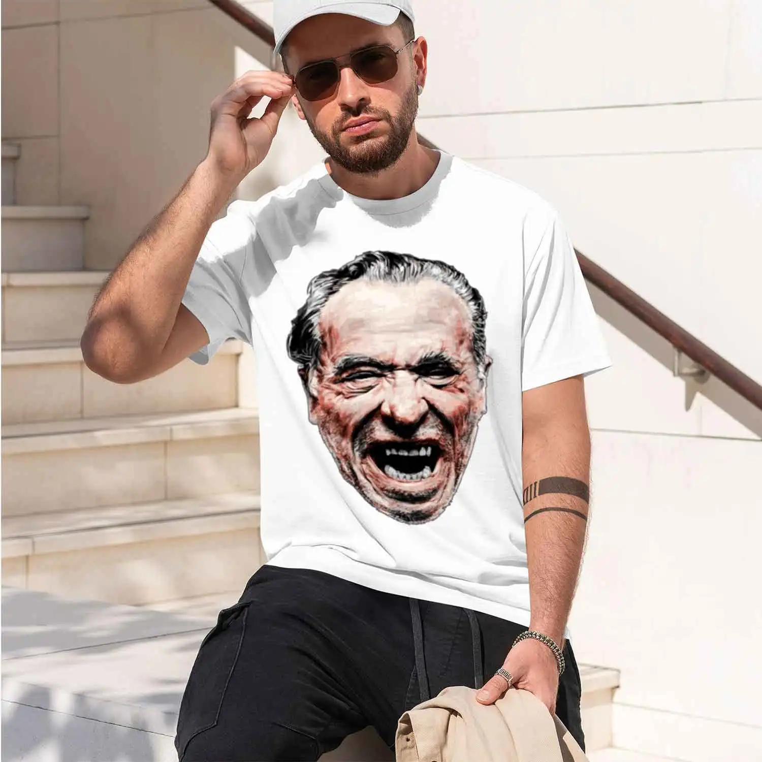 Bukowski Sticker 2026 New Model Men’s Short-sleeve crewneck T-Shirt Classic Casual Multiple Colors and Sizes for Daily Wear All-