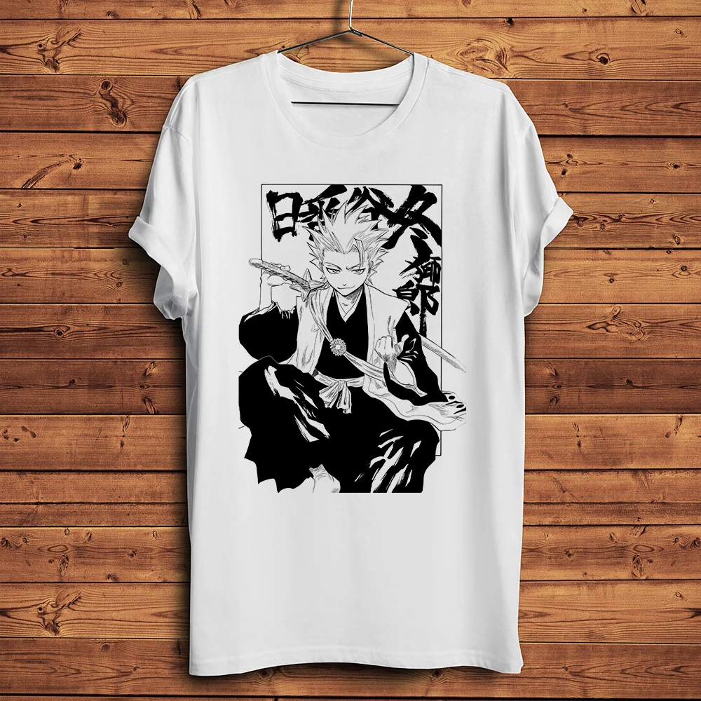 bleach Gotei 13 Kyoraku Shunsui Ichimaru Gin Funny anime T-Shirt Men Short sleeve Tee Unisex Manga Streetwear TShirt