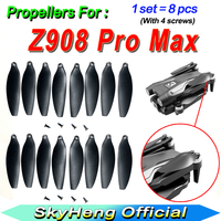 Original 8Pcs Z908 MAX Propellers Z908 ProMax Drone Spare Blades Maple Leaf For Z908 Max Drone Propellers Accessories Parts