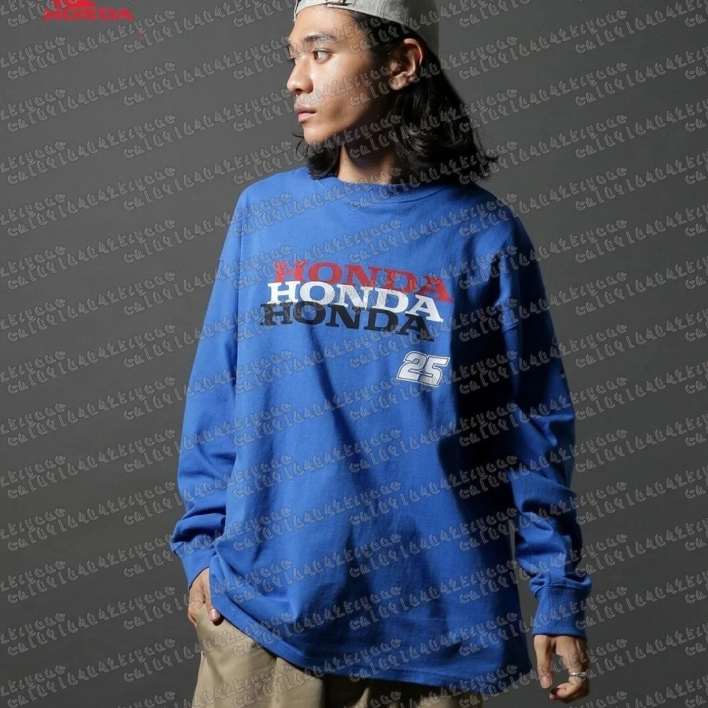 Honda Fashion Trendy New Off-Road Motorcycle Riding Autumn T-Shirt Breathable Long Sleeved Honda Riding Tops For Men And Women
