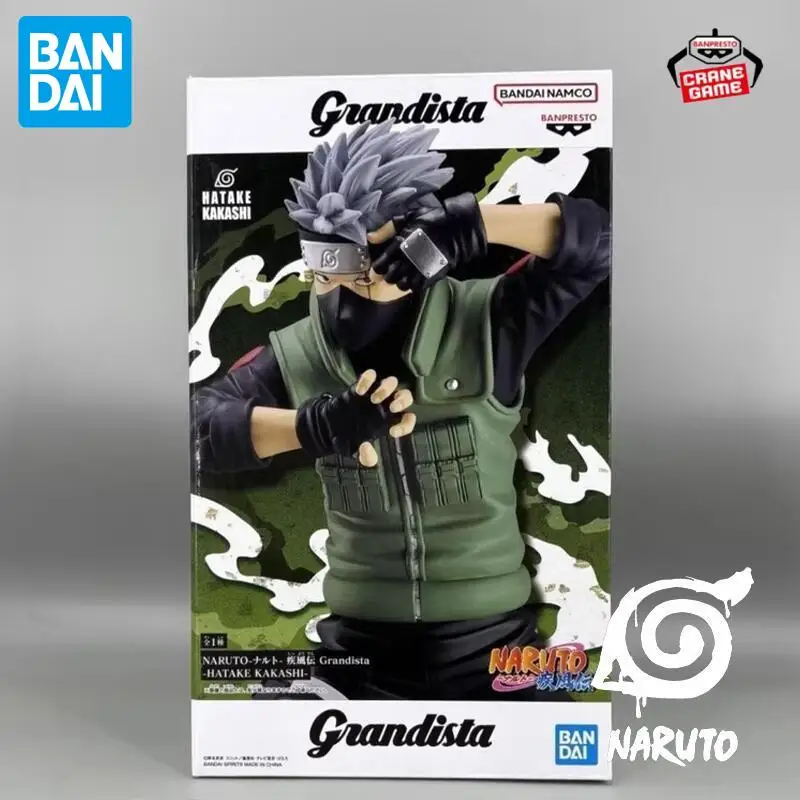 En Stock Bandai Original Naruto Hatake Kakashi figuras de Anime modelos de acción muñecas de dibujos animados juguetes de escritorio adornos regalos del Festival
