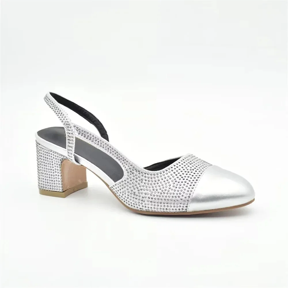 Set Zapatos y Bolso Fiesta Plateados Mujer - usage example