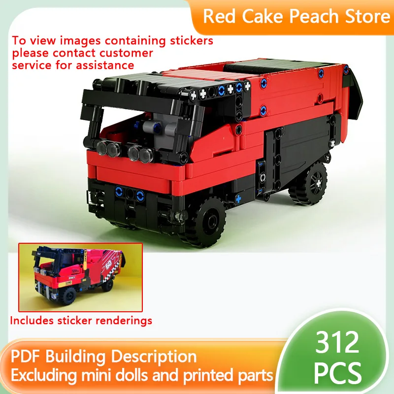 

Модель городской автомобиль MOC, строительные кирпичи, сверхмощный транспортный грузовик, модульная технология, детские праздничные подарки, сборка игрушек, костюм