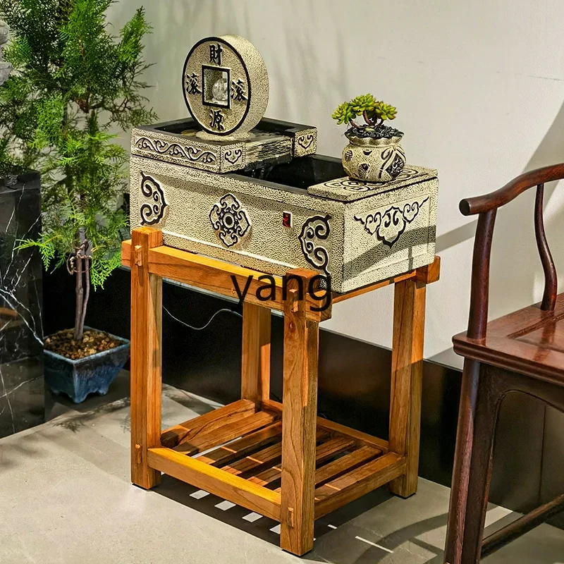 

CX New Chinese Style Lucky Beast Flowing Water Ornament for Living Room Desktop Circulating Water Feature Office Decoration