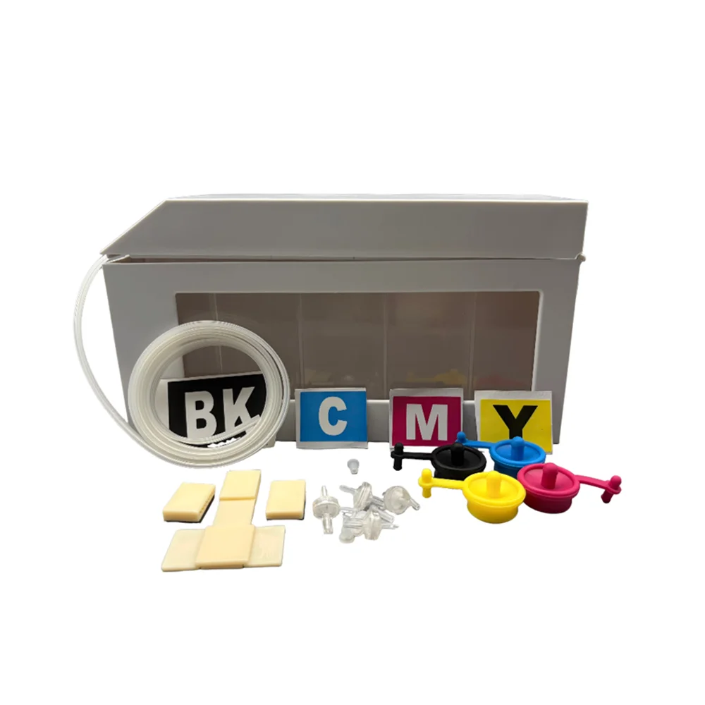 Hoge Kwaliteit 4 Kleur Ciss Refill Inkttank voor Epson HP Canon Brother Ricoh Printer Groot Volume DTF Tank BK-600ML C/M/Y-350ML