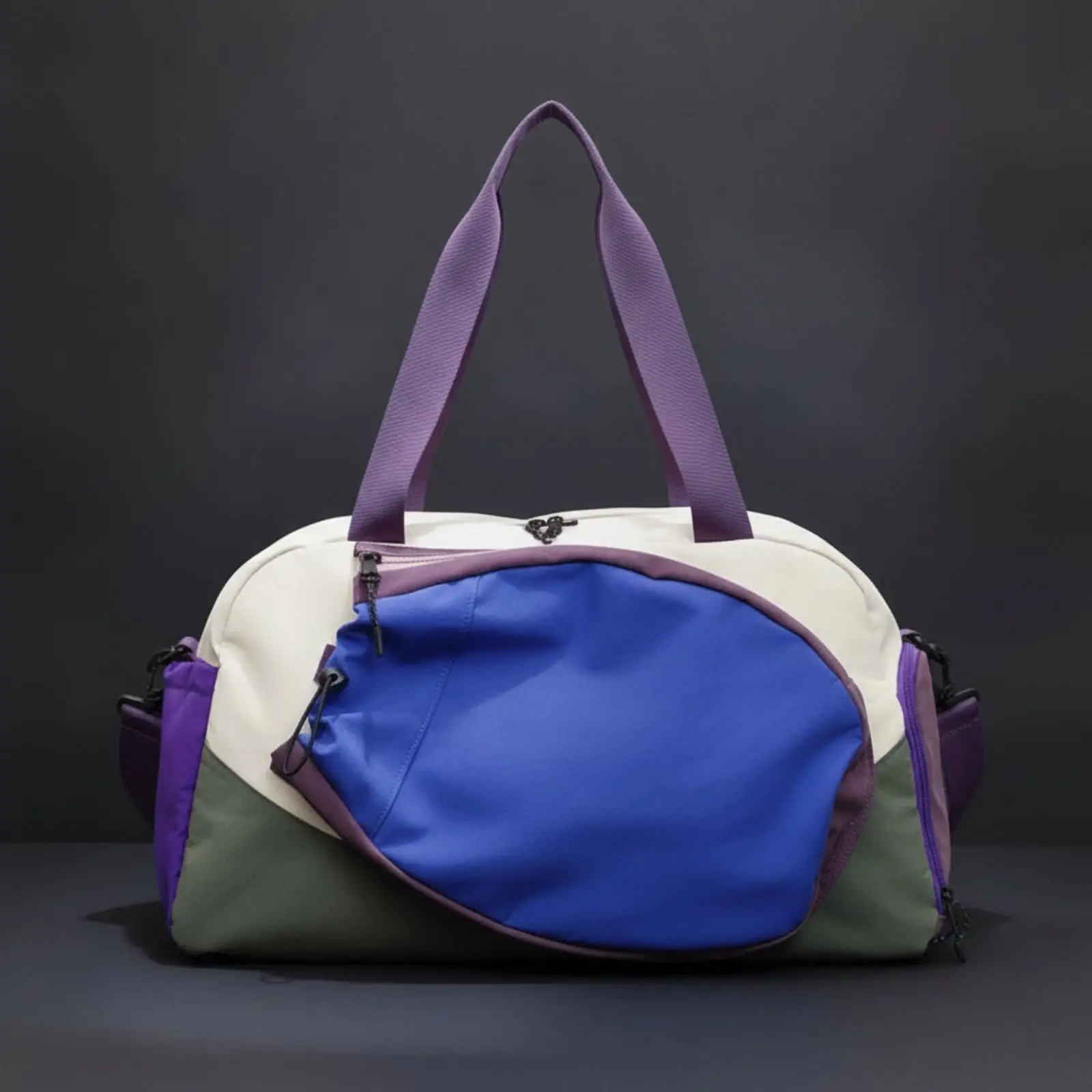 Versatile Court Bag for Badminton Tennis Pickleball with Top Handles and Long Shoulder Strap for Daily Commute